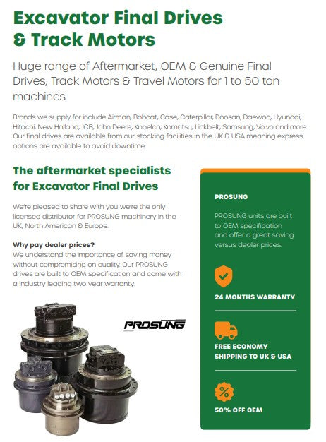 FINAL DRIVES FROM PRO CONSTRUCTION PARTS