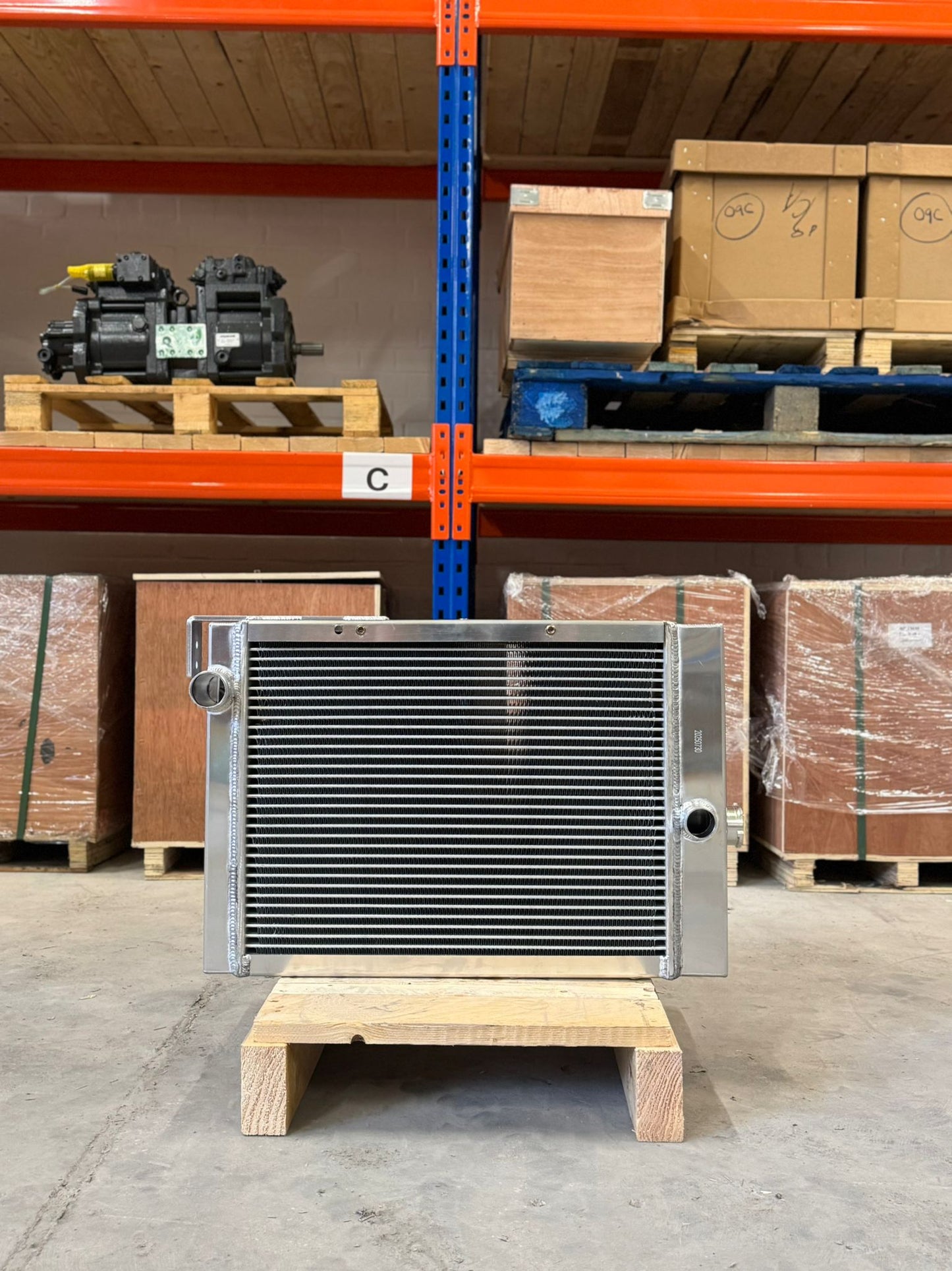 John Deere 450C Radiator P/N: AT116777